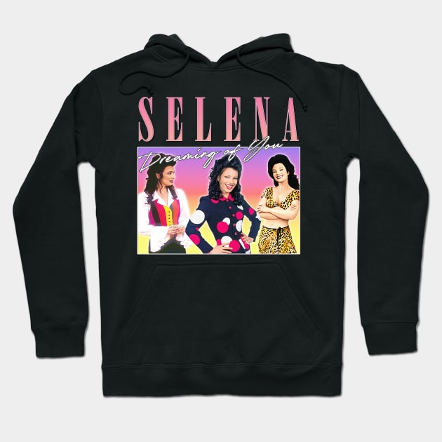 Selena - 90s Style Meme Aesthetic Hoodie by DankFutura